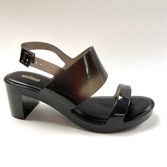 Melissa Black Heeled Sandals - Picture 2 of 7